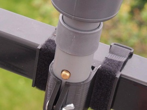suporte de guarda-chuva grades varanda outros personalizador sistemas retangular tubo titular 3d print model - Mito3D