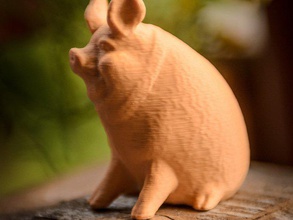 garden pig scans replicas animal cute farm 3d print model - Mito3D