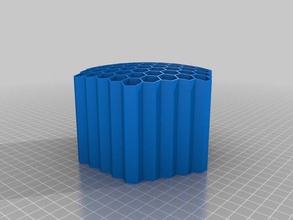 honeycomb pencil pen holder organization customized 3d print model - Mito3D