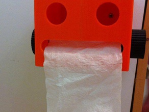 robot head tp holder other household bathroom featured openscad toilet useful 3d print model - Mito3D
