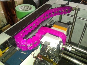 solidoodle belt guard suit cable chain 3d printer parts guide wire 3d print model - Mito3D
