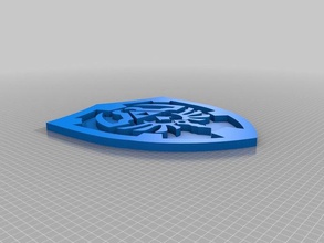 la légende de zelda liens bouclier coaster ménage 3d print model - Mito3D
