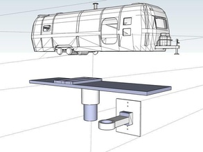 air stream trailer style birdhouse buildings structures 3d print model - Mito3D