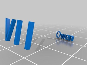 owen anello anelli personalizzato 3d print model - Mito3D