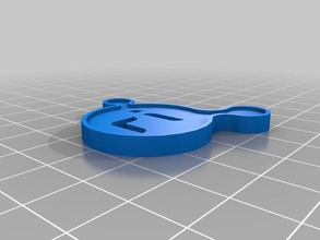 robo invenciones logo llavero 3d la impresión clave de cadena 3d print model - Mito3D