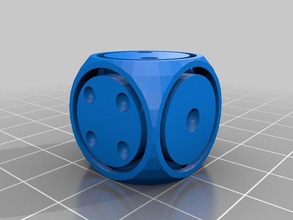floating type customizable dice artistic customizer challenge game useful 3d print model - Mito3D