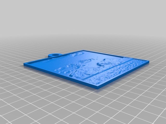 andaman sea 2d art customized 3D print model - Mito3D