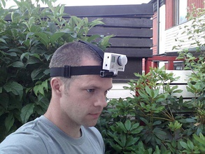 gopro head strap mount de la caméra l'accessoire barspin daniel noree héros 3d print model - Mito3D