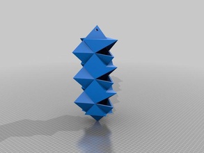 triple pyramidal birdhouse sculptures 3d print model - Mito3D
