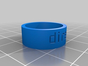 diren yuzuk 2 anéis personalizado 3d print model - Mito3D