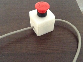 emergency switch case electronics 3d print model - Mito3D