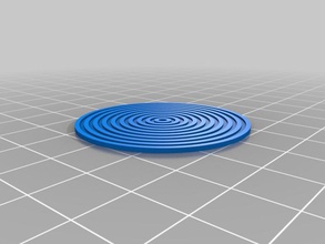 concentric circle test other geometry openscad 3d print model - Mito3D