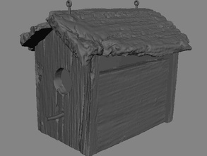 weathered bird house other birdhouse birdhousechallenge texture wood 3d print model - Mito3D