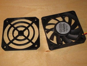 parametrik fan ızgarası diğer openscad özellikli 3d print model - Mito3D