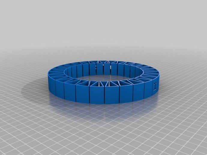 gila my customized flexible name bracelet bracelets 3D print model - Mito3D