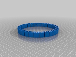 love nature my customized flexible name bracelet bracelets 3d print model - Mito3D