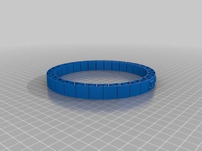 am 3d printed my customized flexible name bracelet bracelets 3d print model - Mito3D