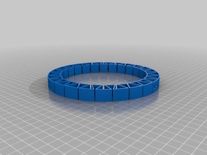 marga2 meu flexível personalizado nome pulseira pulseiras 3d print model - Mito3D