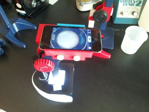 ipod touch-adapter-printable Mikroskop Biologie Kamera 3d print model - Mito3D