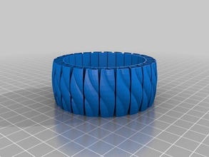 laurasstretchlet bracciale bracciali personalizzato 3d print model - Mito3D