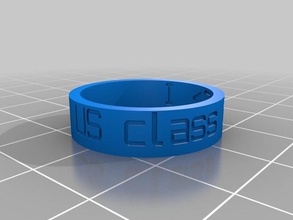 us class 19 rings customized 3d print model - Mito3D