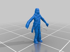 chewbacca criaturas 3dprintablewithsupport masticable detallada starwars star wars 3d print model - Mito3D