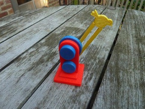 el picoteo de las aves otros mecánica gizmo snapfit juguete 3d print model - Mito3D
