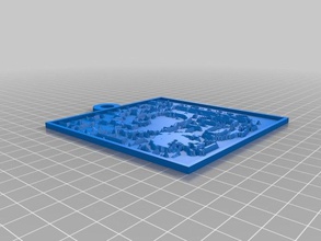 maki pendiente 2d sanat özelleştirilmiş 3d print model - Mito3D
