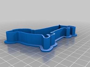 customized cookie cutter sausage dog kitchen dining 3d print model - Mito3D
