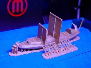 trirreme grego argo ii veículos antiga barco 3d print model - Mito3D
