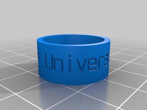 universe unfolds ring rings customized 3d print model - Mito3D