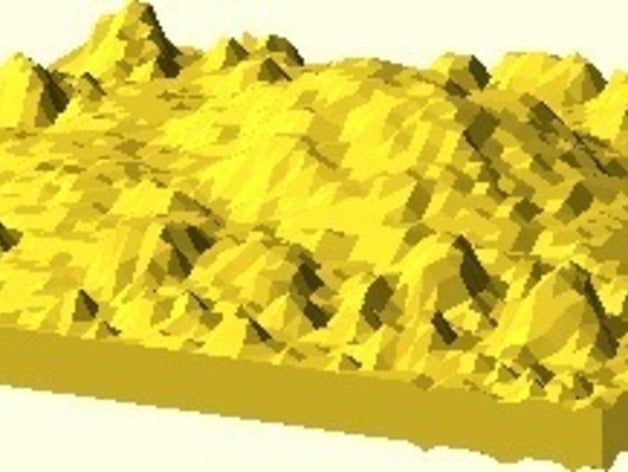 openscad height maps v05 other bump map mapping font geography library mesh mountain terrain tutorial 3D print model - Mito3D