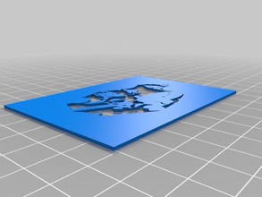 star trek pin up pochoir l2 art outils personnalisé 3d print model - Mito3D