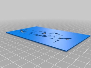 mando pin up pochoir l3 art outils personnalisé 3d print model - Mito3D