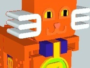 baffi altri gatto concorso mascotte puzzle robot giocattolo 3d print model - Mito3D