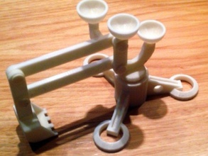 fingerdigger la construction les jouets de liaison mécanisme 3d print model - Mito3D
