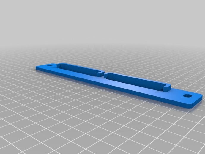 screen door strike plate customizable replacement parts jamb 3D print model - Mito3D