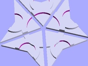 kites darts other geometry math openscad penrose tile tiles 3d print model - Mito3D