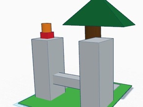 atlantis twin towers buildings structures 3d print model - Mito3D