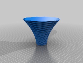 my customized square vase customizer decor 3d print model - Mito3D