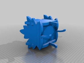 foglia vaso arte 3d print model - Mito3D
