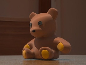 teddy bear other animal reprap toy 3d print model - Mito3D