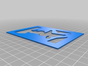 mando pin up pochoir l10 art outils personnalisé 3d print model - Mito3D