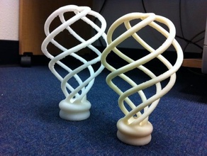 spiral lightbulb sculpture sculptures featured newmuseumchallenge 3d print model - Mito3D
