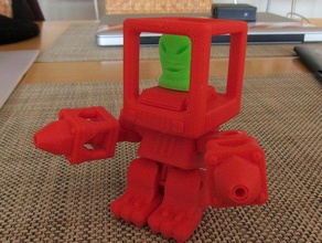 replicant jr simplifié plaques d'autres le robot jouet 3d print model - Mito3D