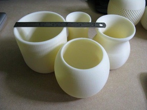 di base recipienti contenitori ciotola vaso openscad in vetrina a nido d'ape pot 3d print model - Mito3D