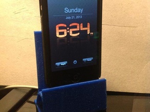 soporte de carga iphone 4s anteriores móvil 3d print model - Mito3D