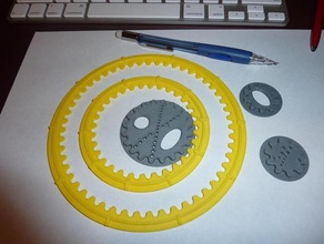 spiro Getriebe zeichnen-Apparat andere design Zahnräder spirograph - Spielzeug Spiralen 3d print model - Mito3D