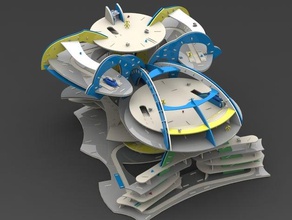 construction toy 3d puzzle alien city other 2d aliens cutting featured foam laser sci-fi 3d print model - Mito3D