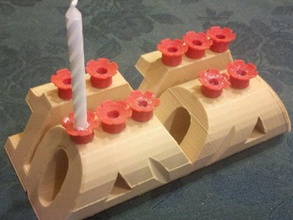 personalizzabile compleanno supporto di candela cucina pranzo torta customizer 3d print model - Mito3D